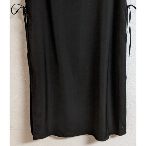 Women's City Chic Black Side Slit Lace Up Sleeveless Dress M/18 - Picture 7 of 13